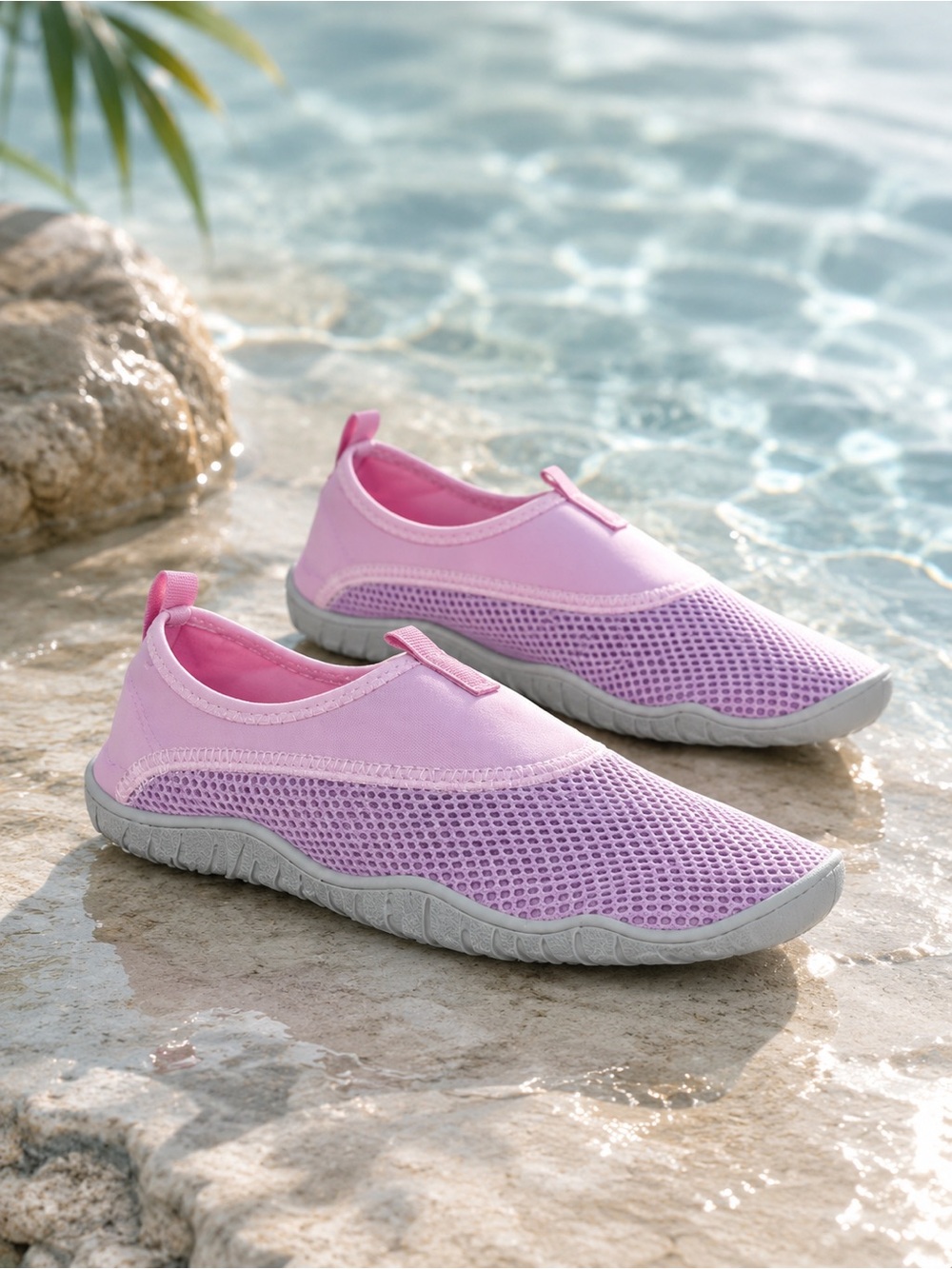 Athletic Works Pink and Lavender Mesh Water Shoes
